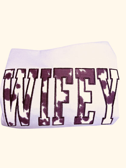 Cattle “cowprint” “Wifey/Mama” Hoodie